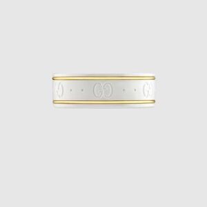 Gucci White and Gold Wearable Ring